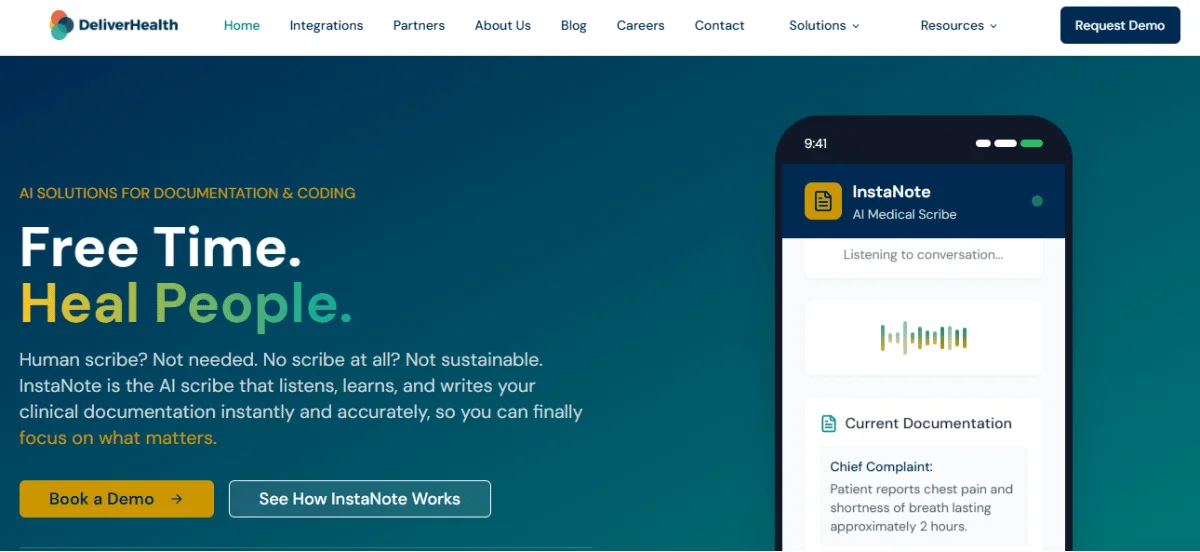 DeliverHealth Homepage