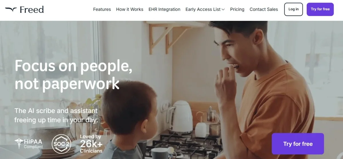 Freed AI Homepage