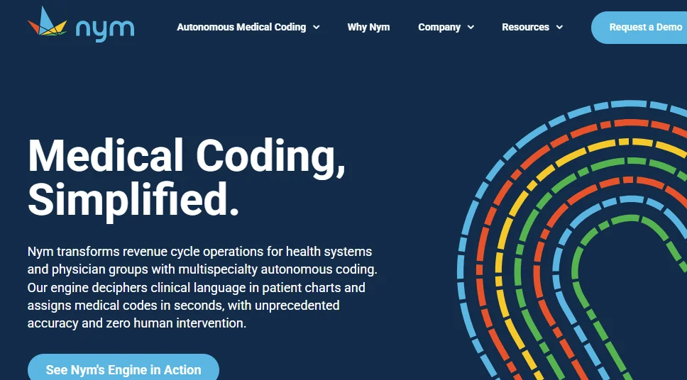 Nym Health Homepage