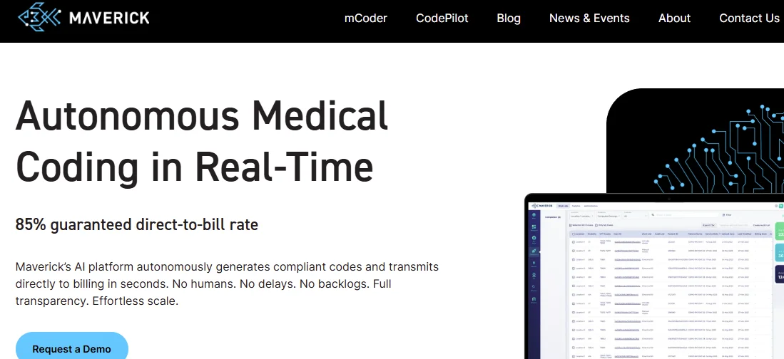 Maverick AI Homepage